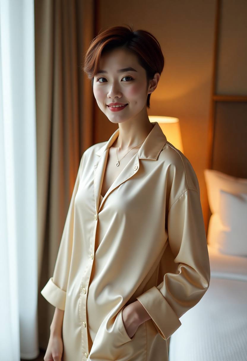 湖面晨雾与木船